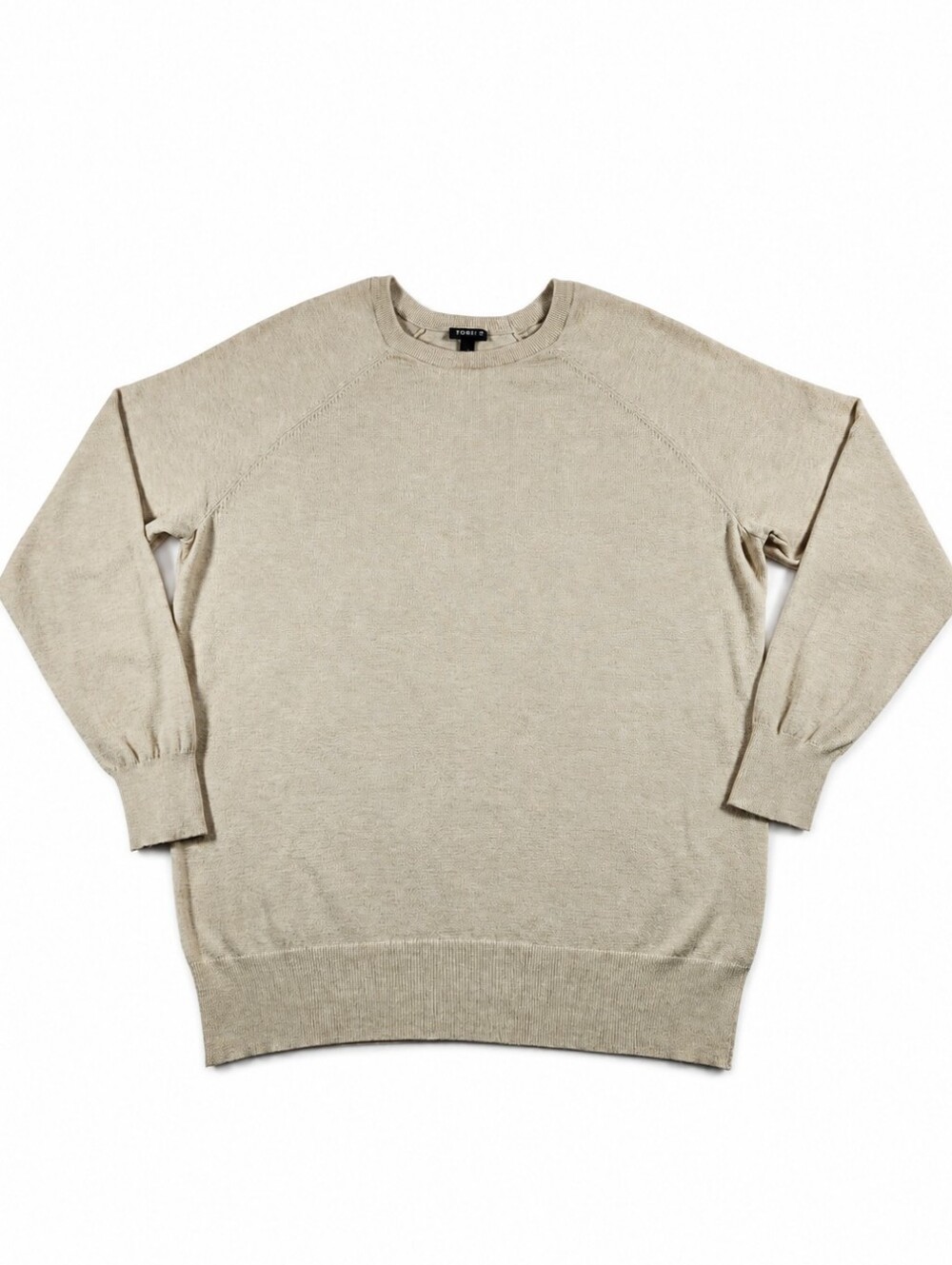 Torrid Everyday Soft Crewneck Sweater Oatmeal Beige Size 1 1X